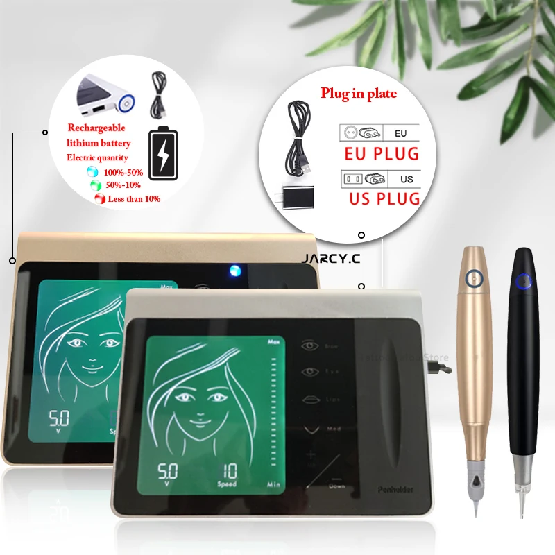 

Tattoo Machine Rotary Pen for Permanent Makeup Eyebrow Lip Microblading Machine Kit with Tattoo Needle Charme Princesse