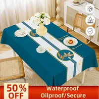 Rectangular dining tablecloths Circular tablecloths Oil- and water-resistant tablecloths Coffee tablecloths Kitchen decoration 1