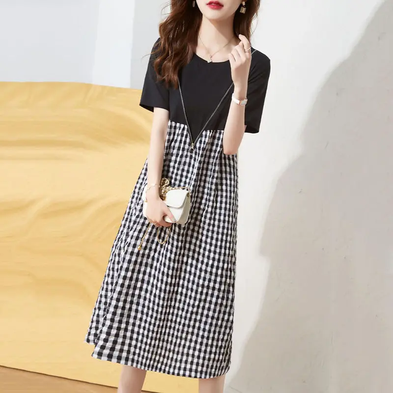 

Autumn Winter Patchwrok Mesh Mini Dress Women Chic Bow Bandage Kawaii Dress 2024 Korean Vintage Hepburn Party Dress A111