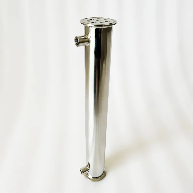 Condenser 2" 51mmOD64mm Reflux Dephlegmator With1/4" Female Thread Height 400mm Inside 8 Tubes For Moonshine Distillation Column