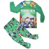 Game Roblox Clothing Middle and Big Kids Homewear Suit Long-sleeved Two-piece Pajamas Birthday Gift For Girls Kids Boys 3