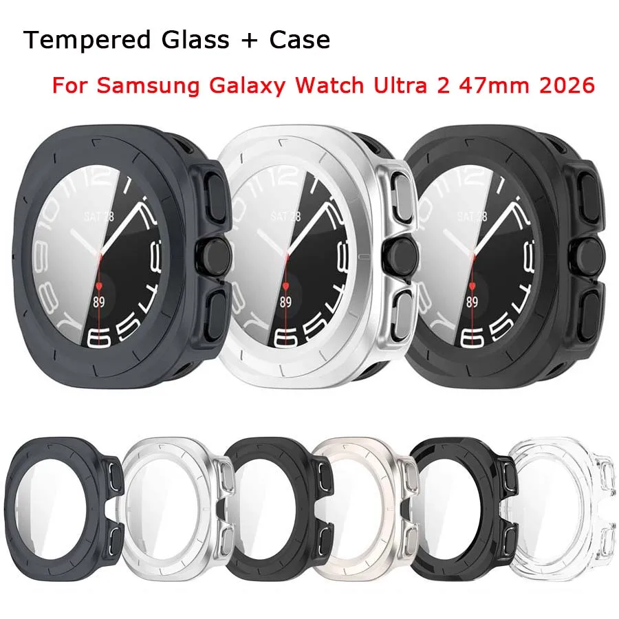 Premium Tempered Glass Screen Protector with Full Cover Bumper Case
