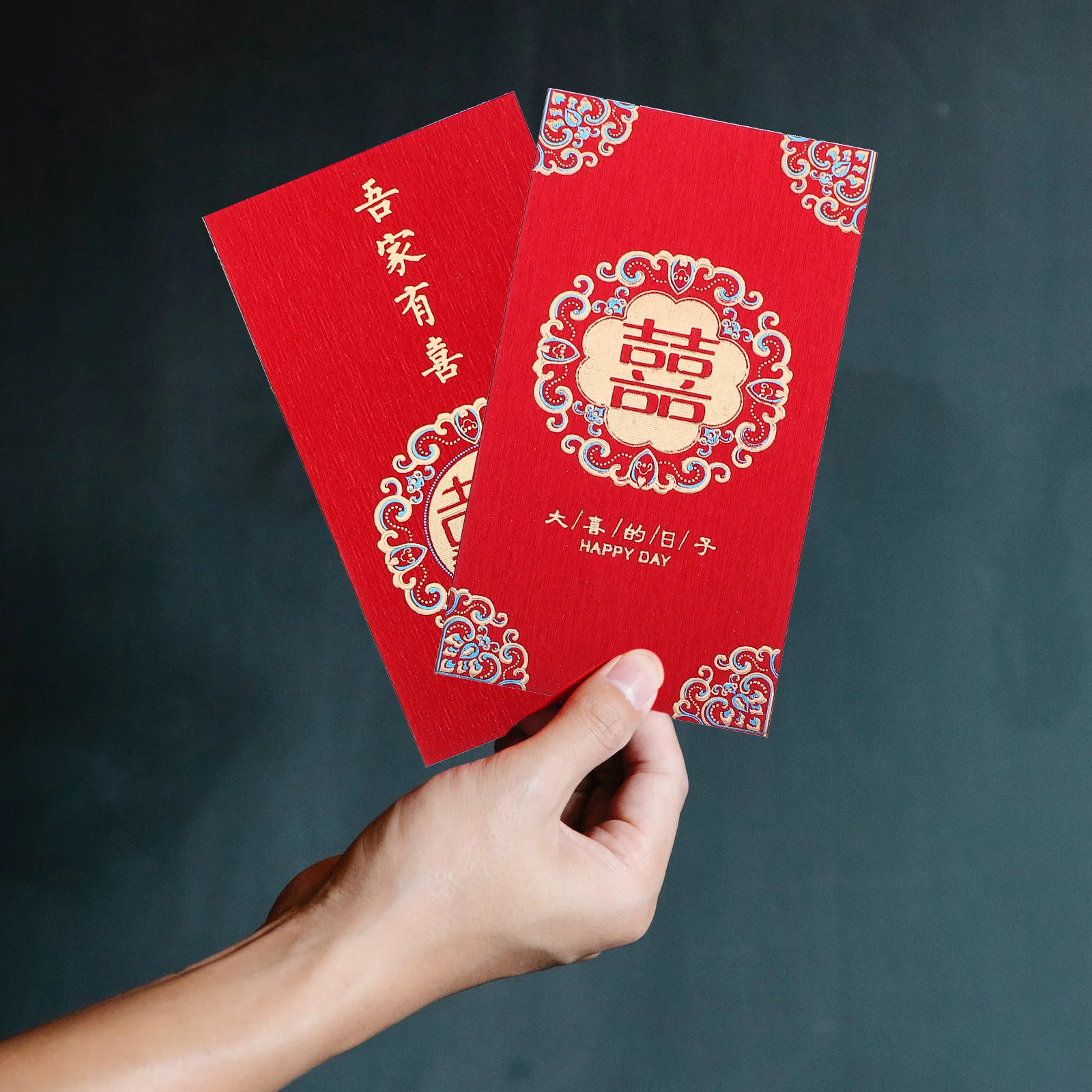 Red Envelope Money Pocket Traditional Chinese Wedding Packets Accessory Flag element tennis racket shock absorber