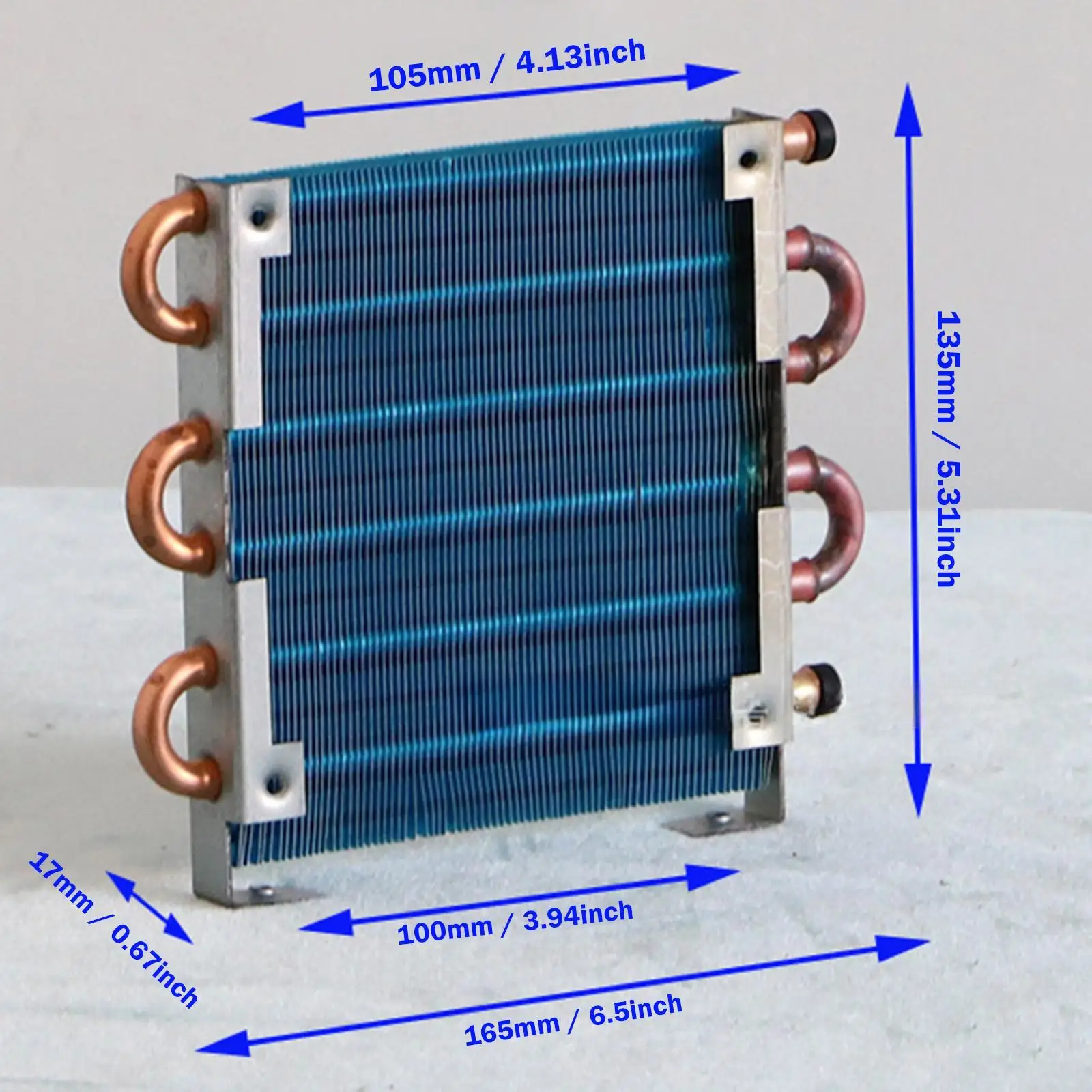 Small Condenser Radiator Aluminum Fin Cooling System Sturdy Heat Exchanger