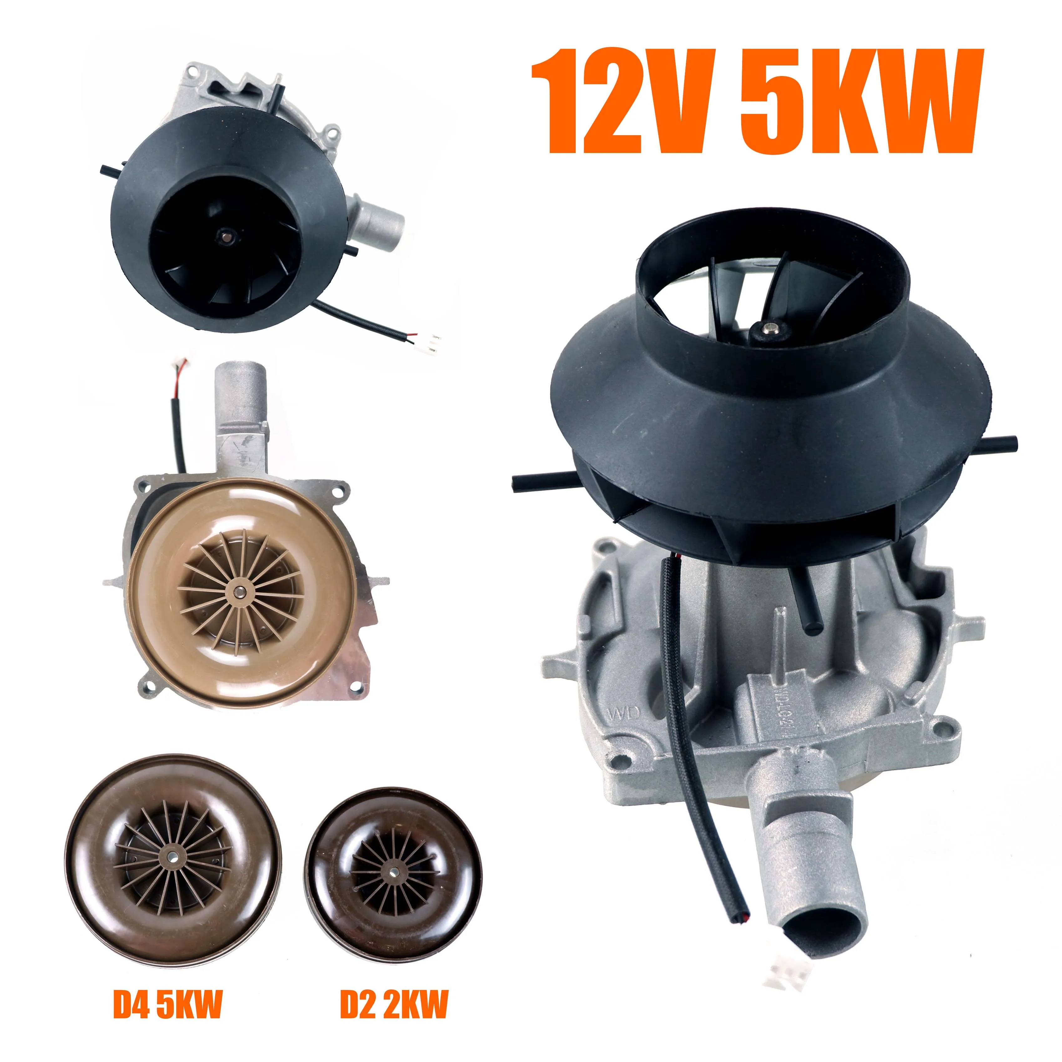 12V Car Heater Blower Fan Motor Assembly Wind Wheel Inner For Chinese 2KW  5KW Diesel Air Parking Heaters D2 D4 - AliExpress