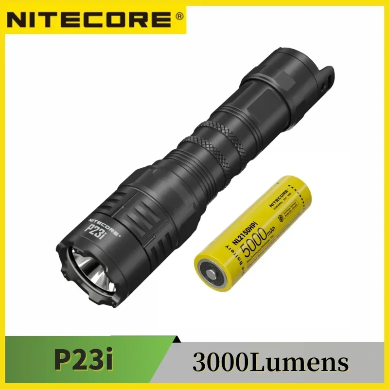 Перезаряжаемый-тактический-фонарик-nitecore-p23i-usb-c-3000-люмен-двойные-переключатели-6-режимов-освещения-аккумулятор-nl2150hpi