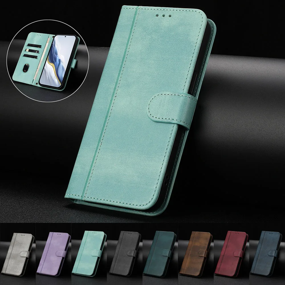 Leather Wallet Flip Phone Case - Elegant and Durable Back Cover