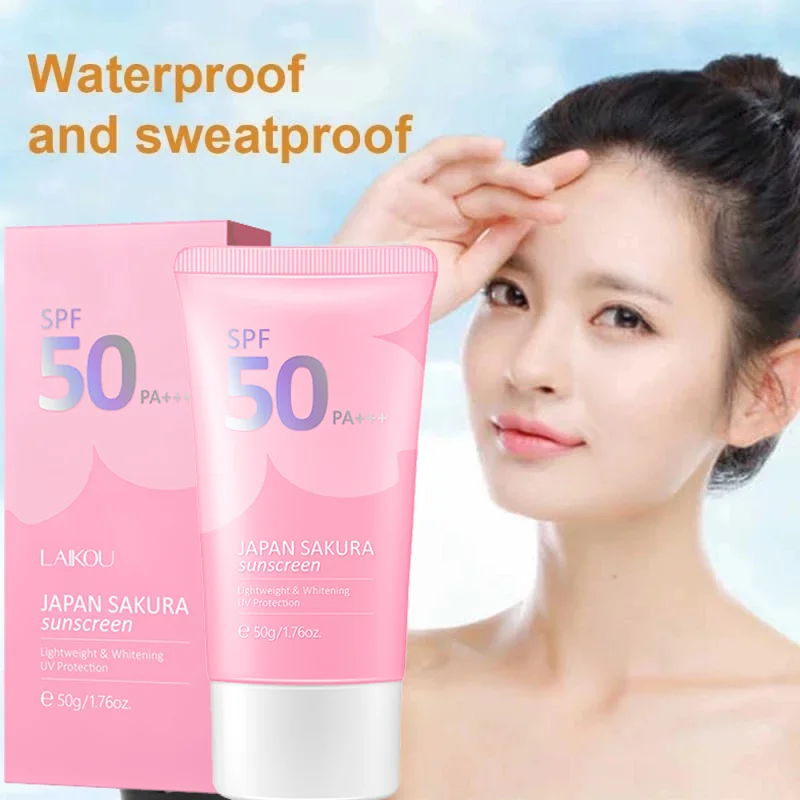 Aufhellender Sonnenschutz für Gesicht und Körper, Hautschutz, Anti-Aging, Talgkontrolle, feuchtigkeitsspendend, ggf. F 50_voghion.com