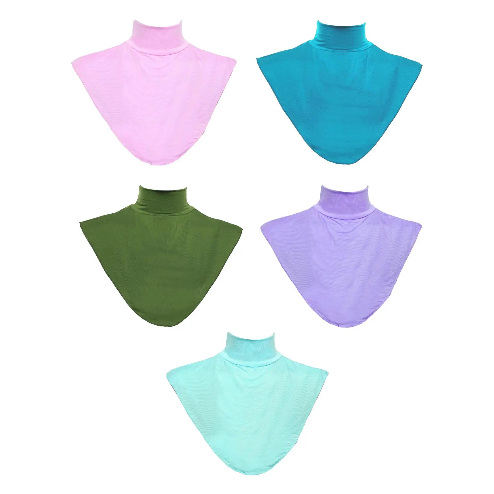 

Turtleneck Fake Collar Lapel Half Shirt Collar Winter Neck Cover for Apparel