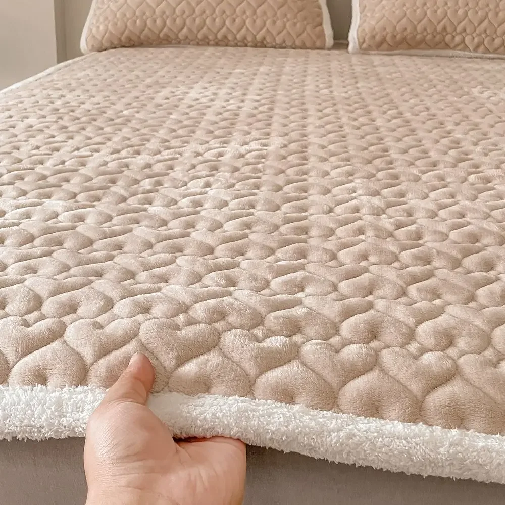 Soft Mattress Toppers Dormitory Home Single Double Foldable Bed Sheet Thin Tatami Blanket Pad Winter Warm Protection Pad