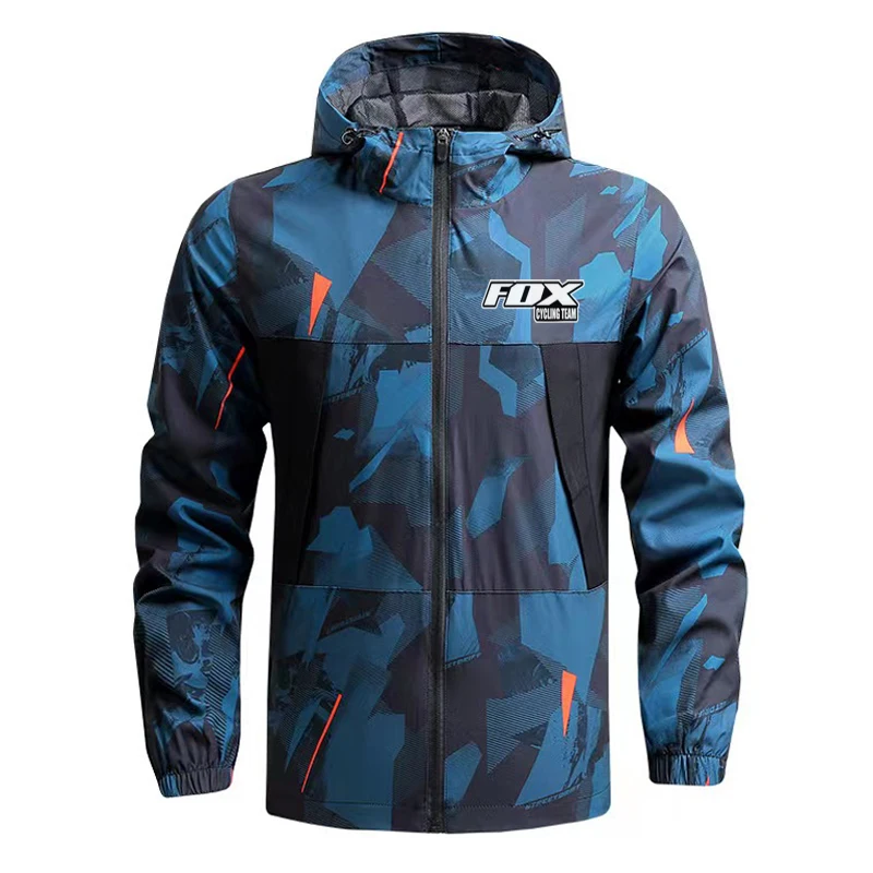 Fox Cycling Team Clothing Windproof Jacket Mtb Motocross Men's