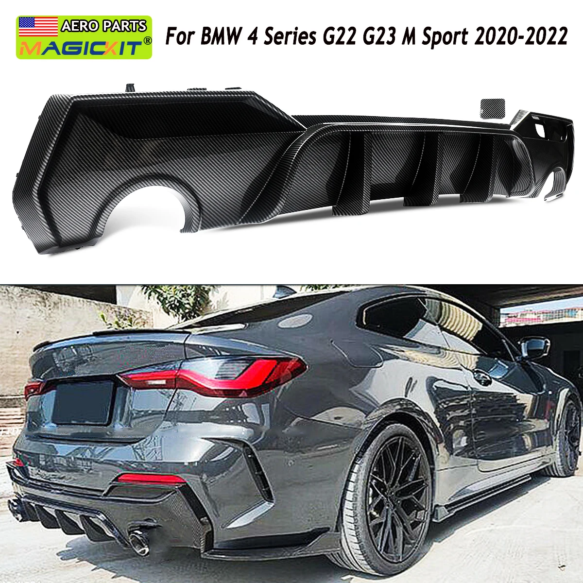 Für 2020 22 BMW G22 G23 4 Serie 420i 430i M440i Carbon Faser Aussehen