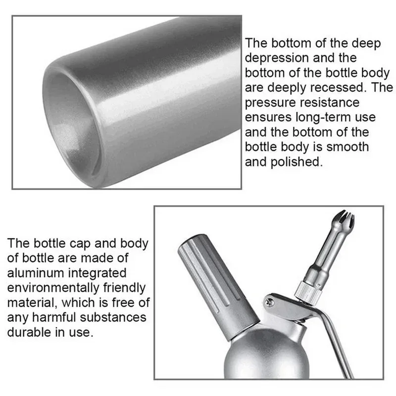 Cream Foam Gun cream foam gun 500/1000ml Cake Piping Gun Siphon Squeeze Bottle Dessert Tool Kitchen Accessories