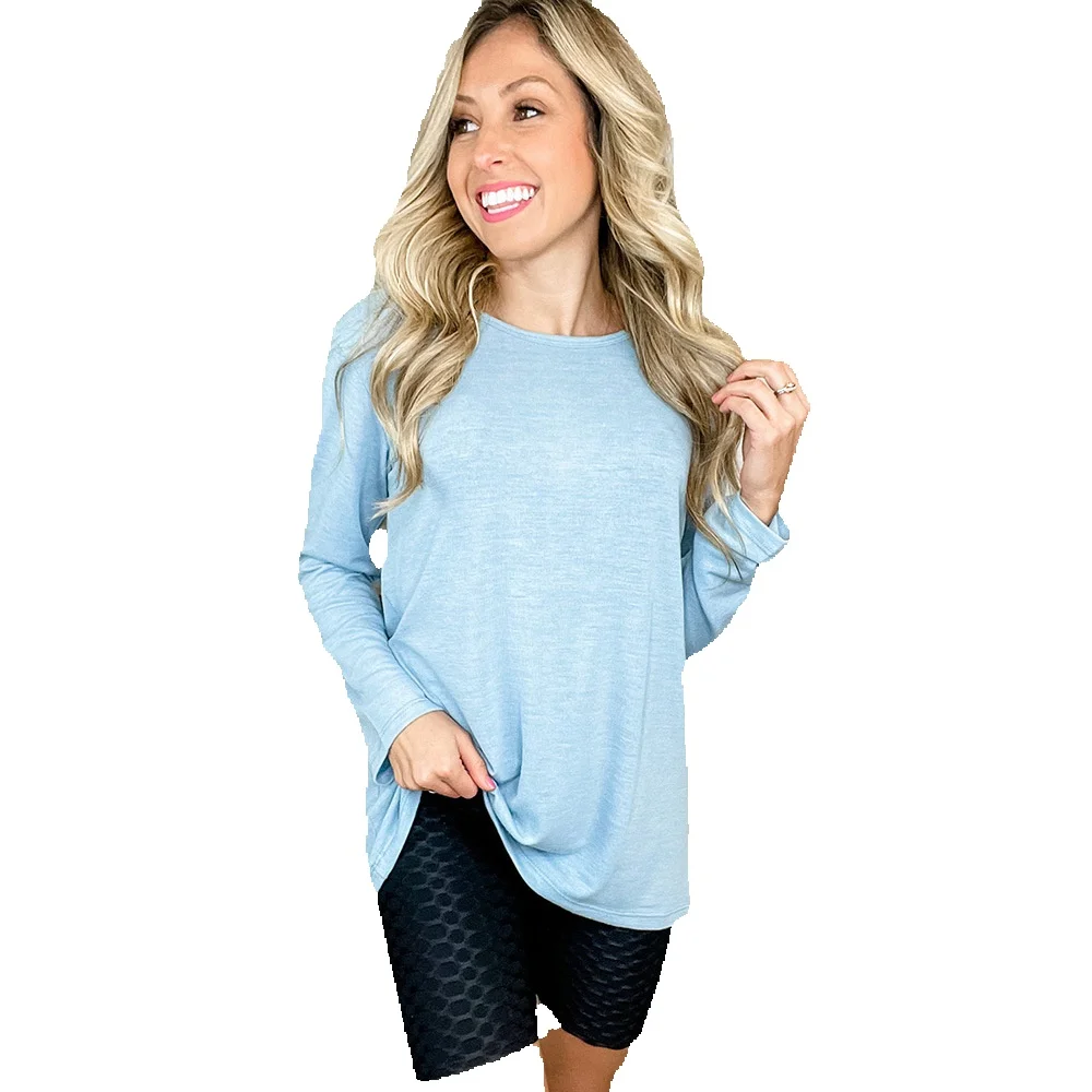 

Pink Backless Long Sleeve Knitted Top For Women's Autumn And Winter New Simple Loose Bottom 25110420