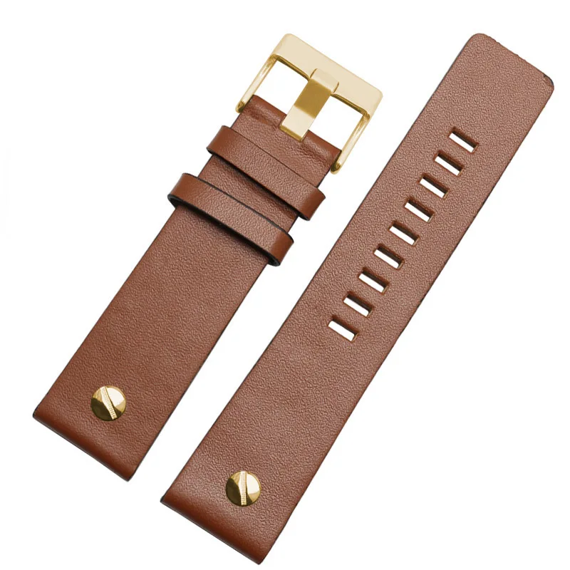 Genuine leather bracelet watchband 22 24 26 28 30mm watch strap