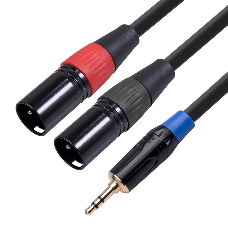 Hifi 3.5Mm-2 XLR  ̺ ǰ ǹ  ׷ 3.5 Aux-Xlr ̺, 3.5 Aux-2Xlr, 2M