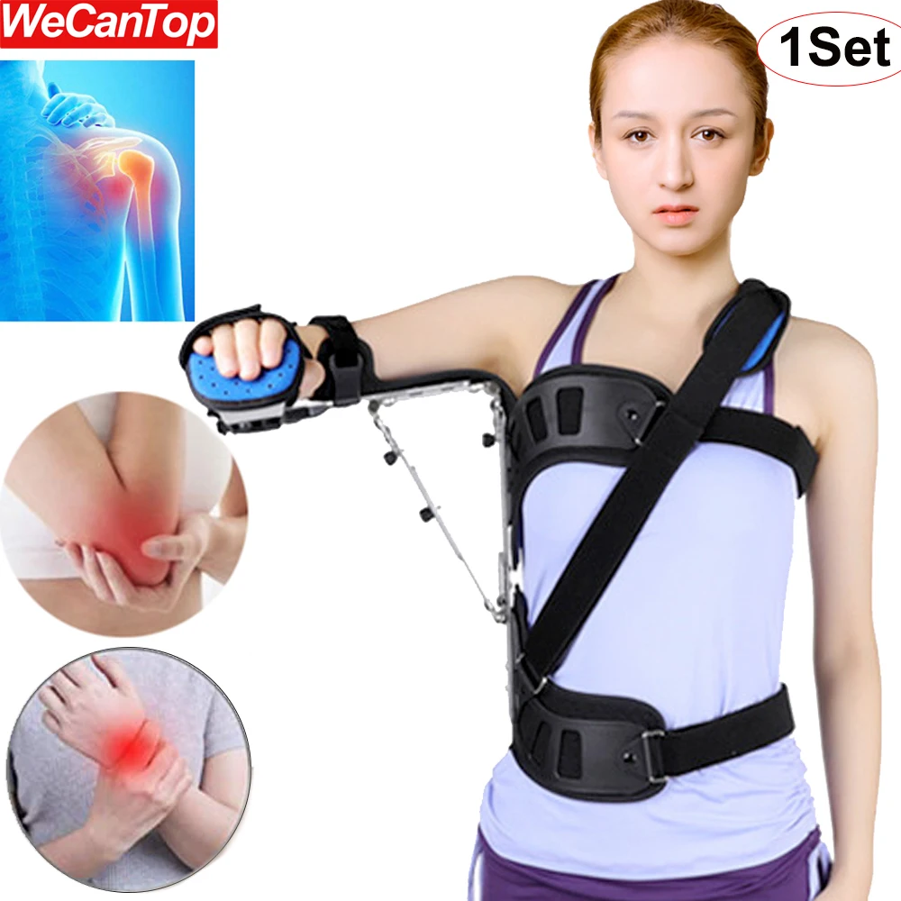 

1Set Arm Shoulder Abduction Fixed Elbow Brace Orthosis for Broken Arm Wrist Elbow Shoulder Injury Pain Relief & Support Fixation