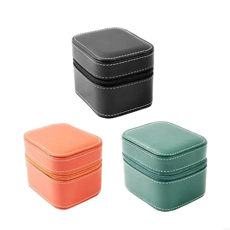 Practical PU Leather Watch Holder Watch Case For Business Trip And Travel Suited And Bracelet Jewelry Organizers