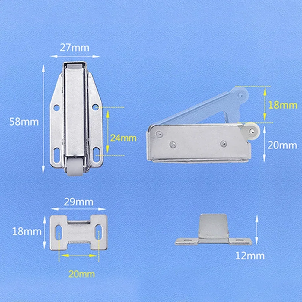 Loft Touch Catch Latch Door Attic Push To Open Auto Latch For Furniture Cupboard Cabinet Door Adjustable Close