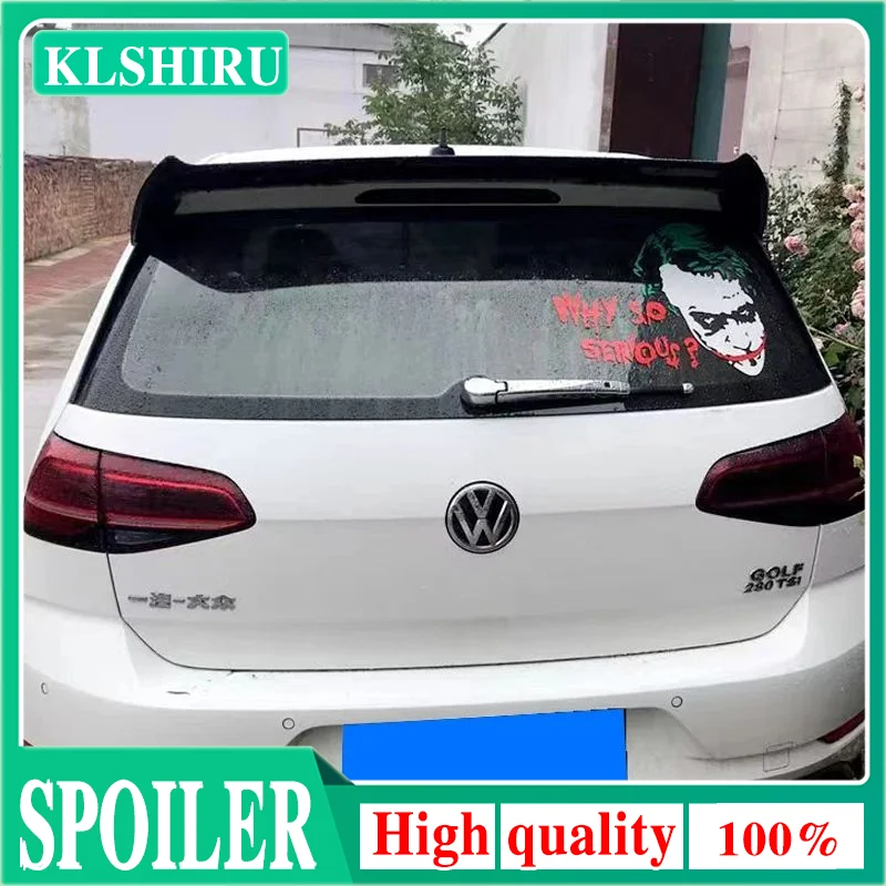 폭스바겐 골프 7 MK7 TSi TDi GTI R GTD GTE OSIR 스타일 자동차 리어 루프 스포일러 리어 트렁크 윙 립, ABS, 2013-2018