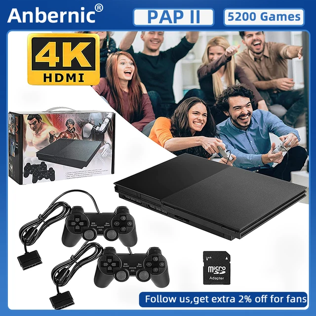 New Portable Anbernic Papi Wireless Game Console Ps1 64g 5200 Retro Video  Games Player Stick 4k Hd Tv Gaming Box Kids Gift - Video Game Consoles -  AliExpress