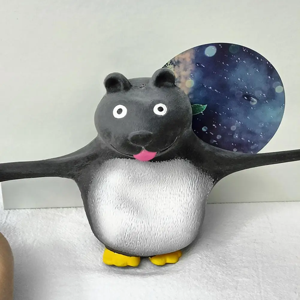 

Сжимаемая игрушка в форме черного медведя, фиджет-игрушка для детей и взрослых, долговечное облегчающее беспокойство украшение, творческая декомпрессия для милой игрушки