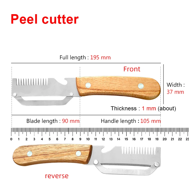 Multifunctional 3-in-1 Stainless Steel Peeler Vegetable Fruit Slicer Shredder with Bottle Opener Kitchen Tool for Peeling 6