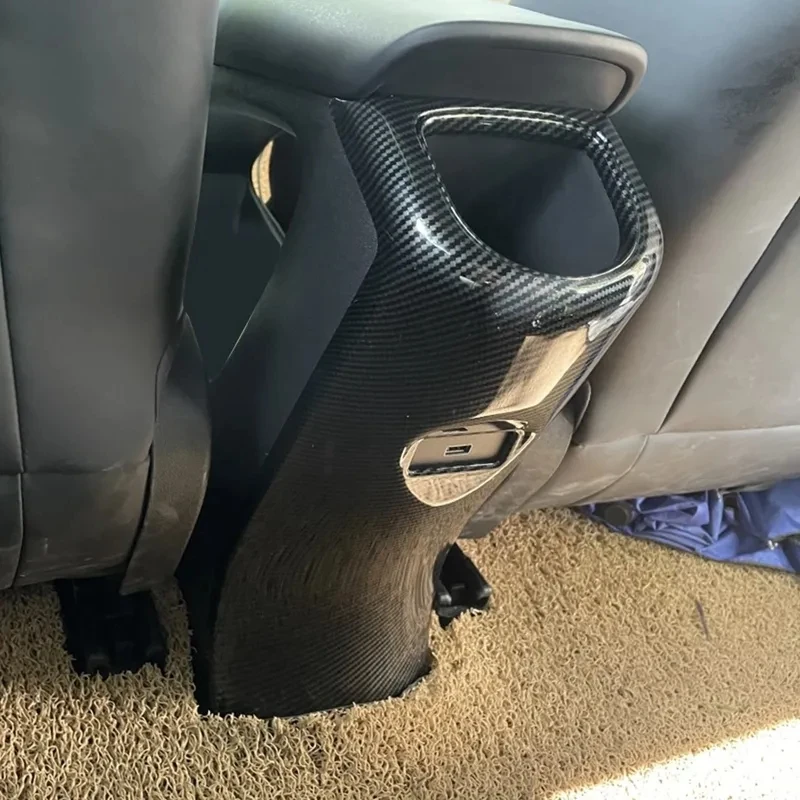 

Rear Air Condition Outlet Anti Panel Cover Trim For BYD ATTO 1 2 3 EA1 Dolphin 2022 2023 Interior Carbon Texture Car Accessories