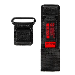 Nylon Loop Sports Band for Smartwatch Wrist Strap Bracelet (Black)