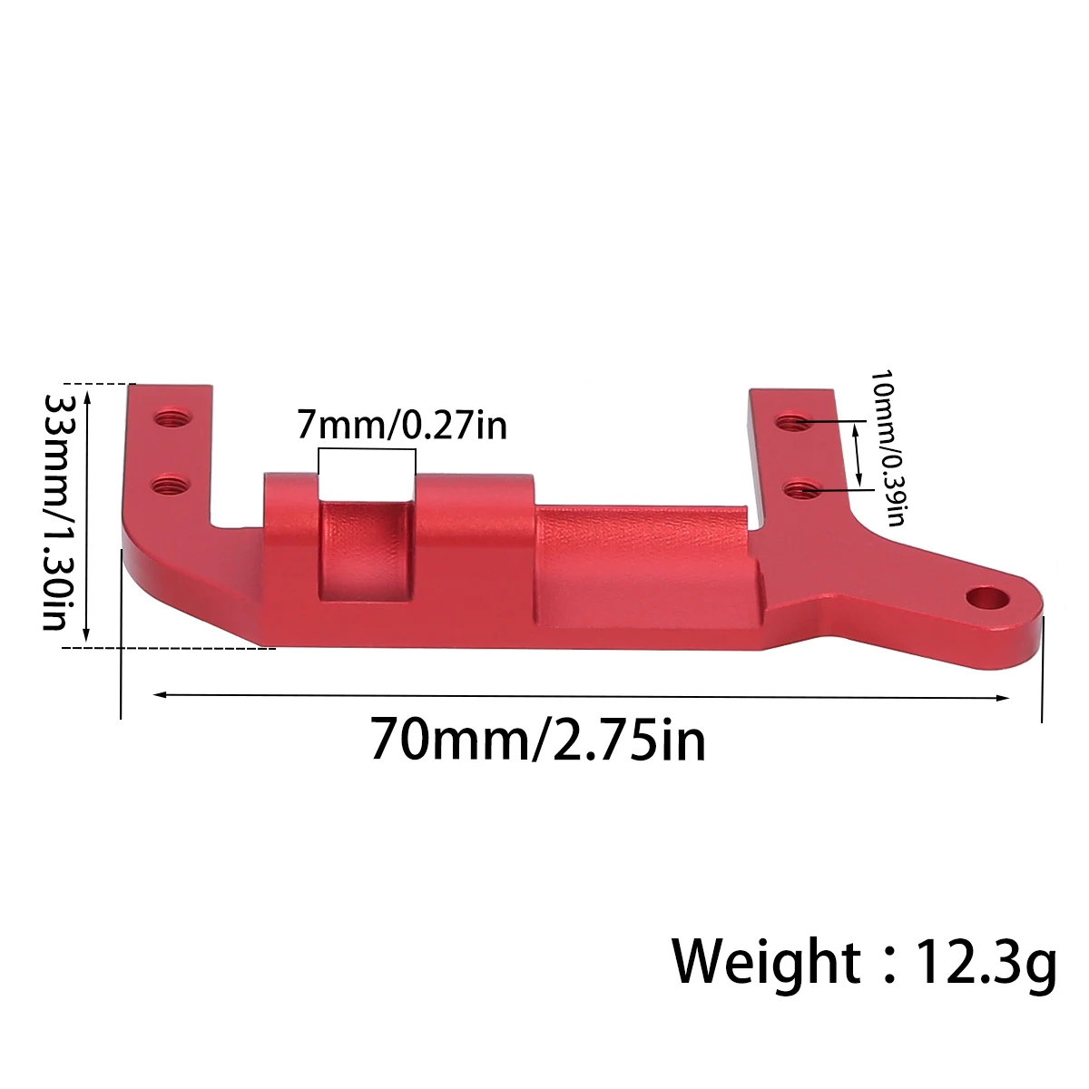 RCGOFOLLOW CNC Aluminium Alloy Servo Mount Brackets Stand Fit TRX-4 Axle Bracket For 1/10 RC Crawler Car Upgrade Parts