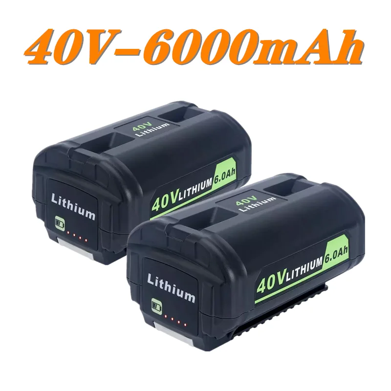 Литий-ионная аккумуляторная батарея OP40601, 40 в, 6,0 Ач для Ryobi OP4060, OP4050, OP4030, OP4026, RY40200, OP4040, RY40430, RY40770, RY40440, инструменты