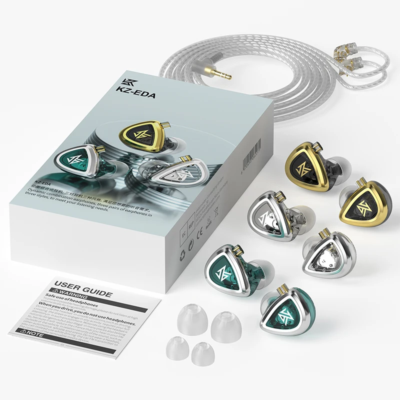 Enhanced Bass Hi-Res Earbuds - Noise Cancelling In-Ear Monitor Headphones for Sports and Hi-Fi Sound