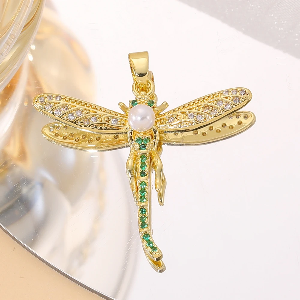 Juya DIY 18K echtes Gold vergoldet Zirkonia Christian Saint Mary Kreuz Engel Libelle Charms für Weihnachtsdekoration Schmuckherstellung – Detail 14
