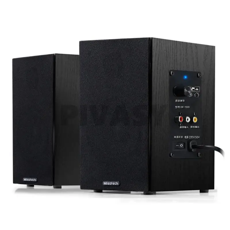 

2.0 HiFi Speaker Bookshelf Bluetooth Home Theater System Loudspeaker Wood Desk 3 Inch Speakers For Notebook Computer Soundbar