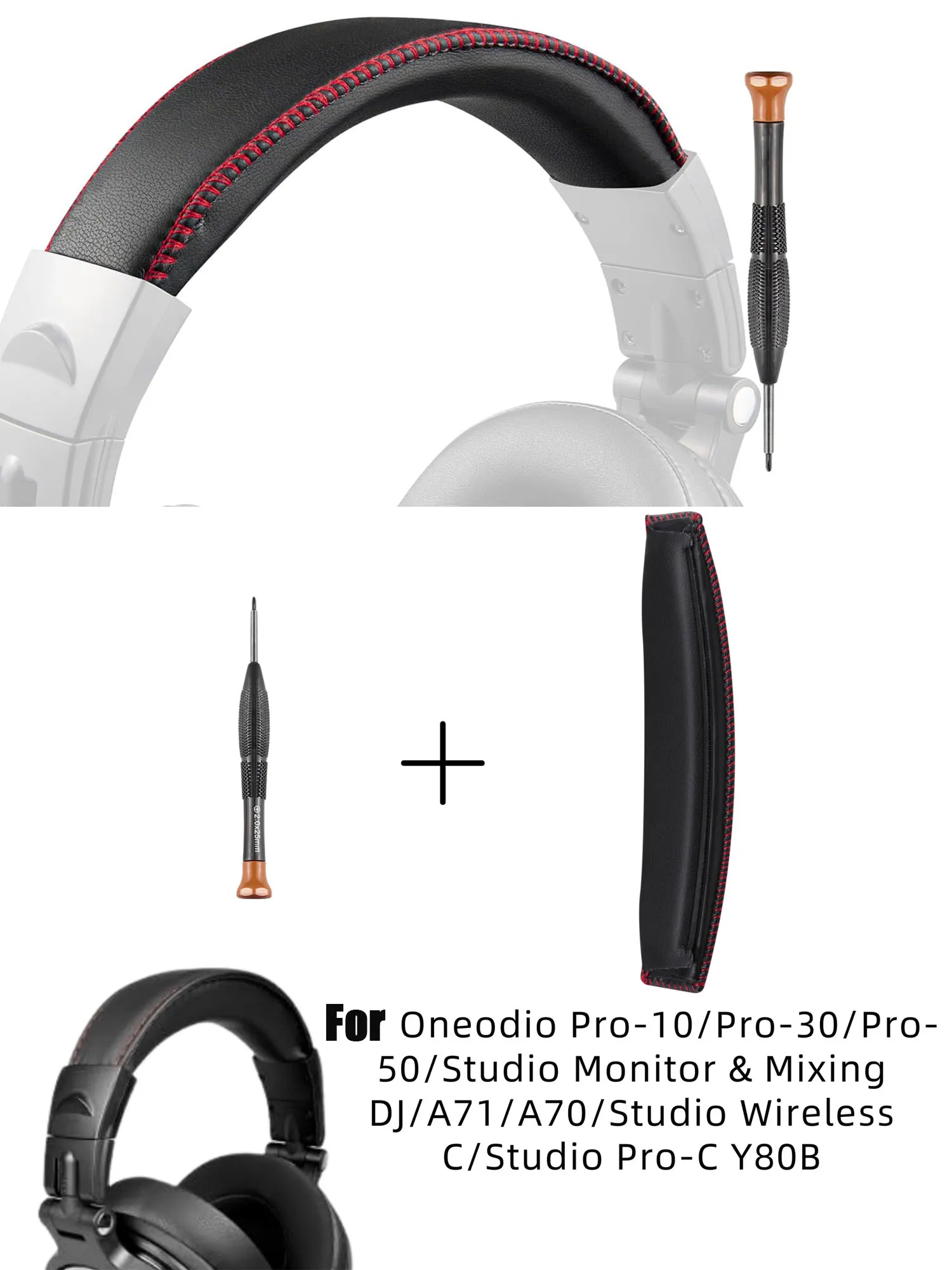 Headband Pad for Oneodio Pro-10/Pro-30/Pro-50/Studio Monitor & Mixing DJ/A71/A70 Studio Wireless C/Studio Pro-C Headbeam Cushion