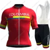 Colombia National 2024 Cycling Jersey Set Summer Bicycle Clothing Road Bike Shirts Suit Bicycle Bib Shorts MTB Ropa Maillot 3