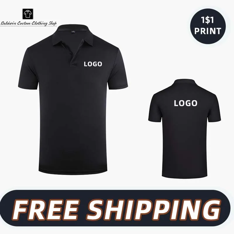 

2023 Summer Cheap Casual Short-sleeved Polo Suit Personal Company Group LOGO Custom POLO Shirt Cotton Men and Women Custom