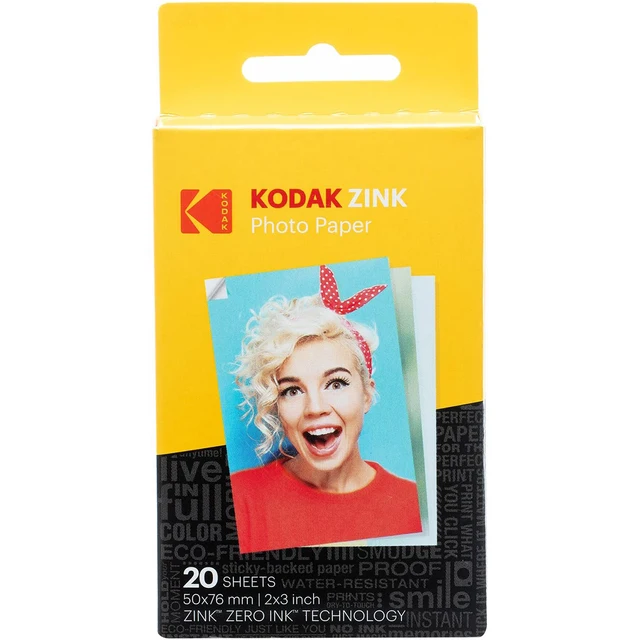20 Fogli Carta Foto Kodak 5740-512 Carta Fotografica KODAK A4 Lucida 180gr - 20 Fogli, Per Stampa A Getto D'Inchiostro, Asciutta Istantanea Stampa Poster Personalizzato - Foto 8