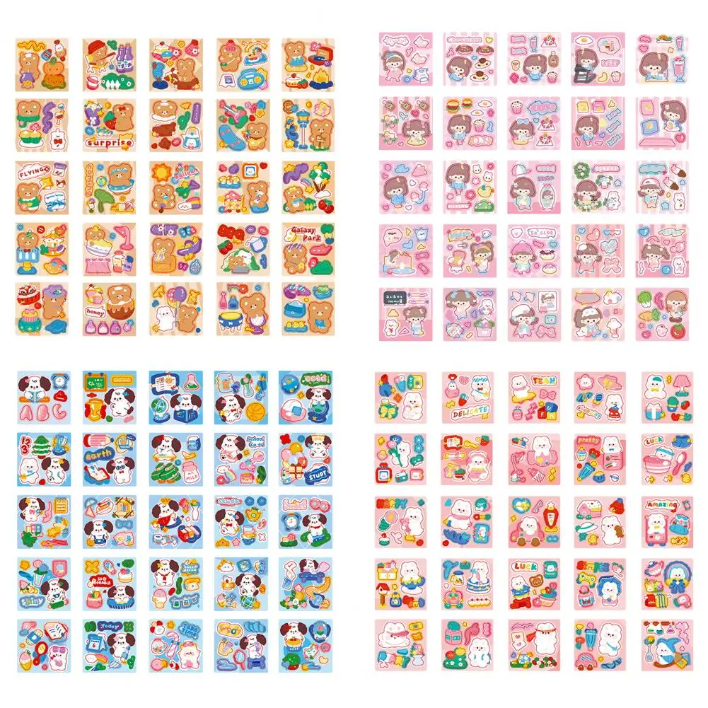 

25Pcs Handbook Stickers Waterproof Cartoon Figure DIY Children Sticker Set Scrapbooking Stationery Stickers for Water Cups
