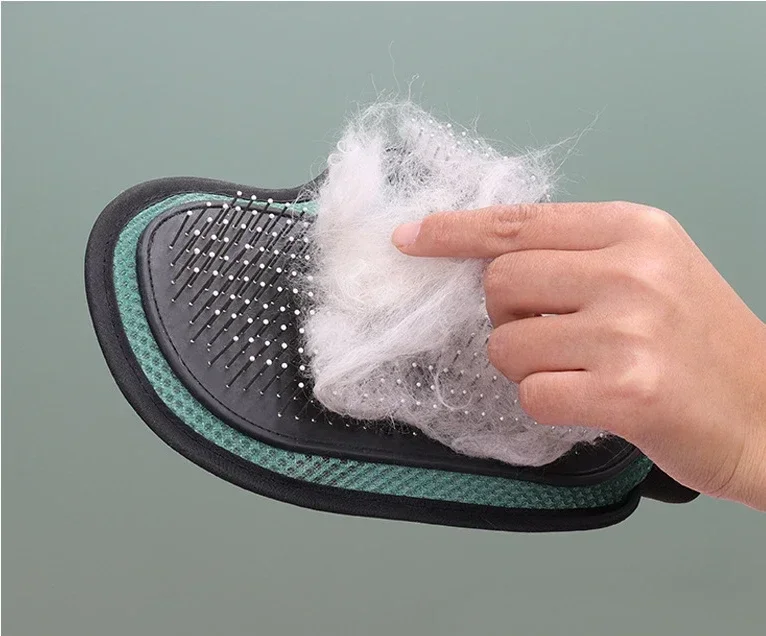 Pet bath massage jerking cat gloves cat dog de-fluffing hair comb cleaning needle comb pet supplies pet grooming gloves pet hair remover gloves