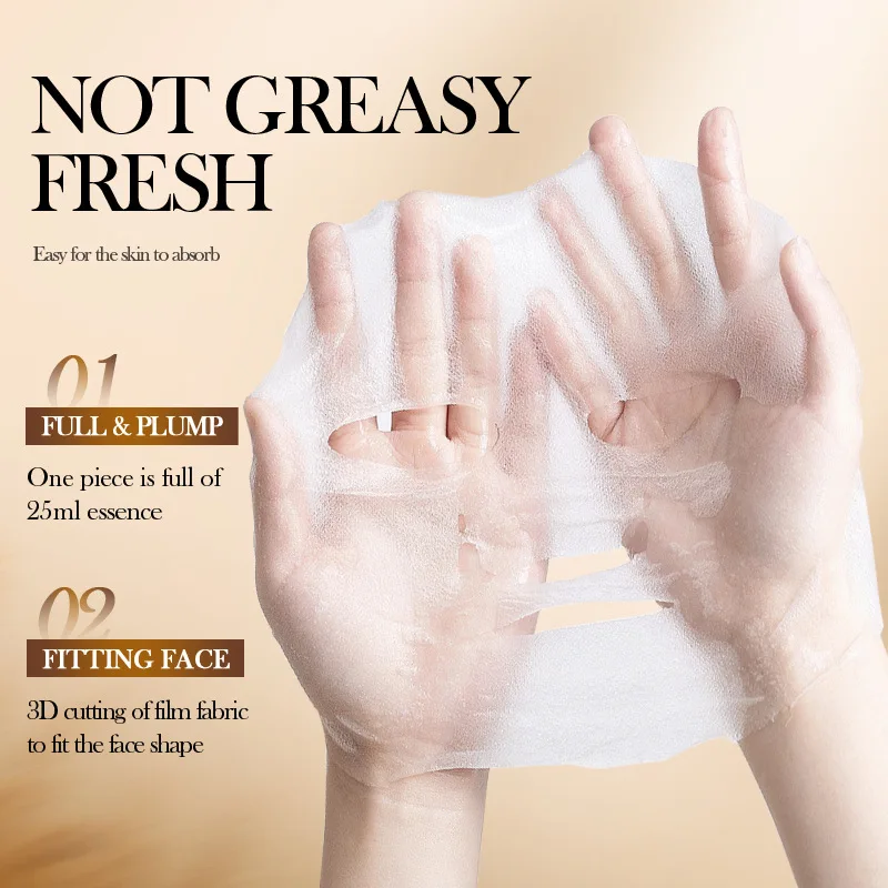 SADOER White Rice Whitening Facial Masks Moisturizing Anti Wrinkles Anti-Aging Hydrating Face Mask Korean Skin Care Cosmetics