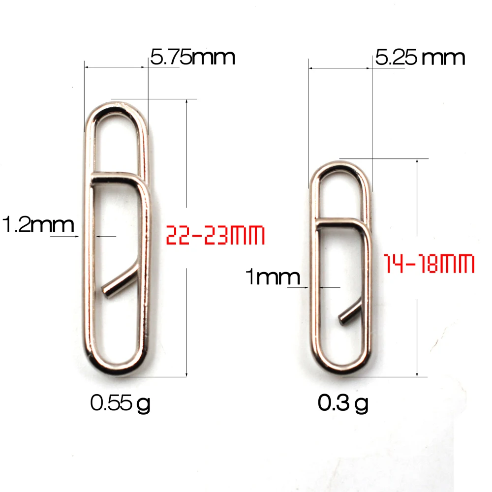 Fishing Safety Snaps Clip Interlock Line Terminal Tackle Angler's Power Clips Carp Rig Accessories 50Pcs