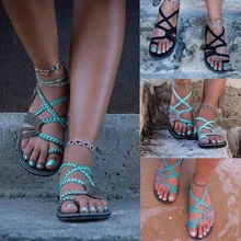 women's european and american beach flip-flops flat sandals