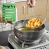 1/3pcs Spider Strainer Oval Skimmer Stainless Steel Filter Mesh with Handle for Kitchen Frying Food Pasta Spaghetti Cooking Tool 6