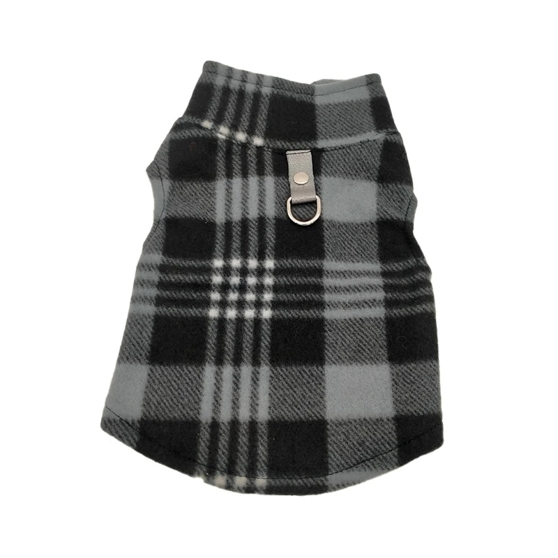 Ropa de invierno cálida para gatos y cachorros, polar, informal, para perros, suave y cómoda, arnés para mascotas, chaqueta, chalecos de celosía para perros pequeños y chihuahuas