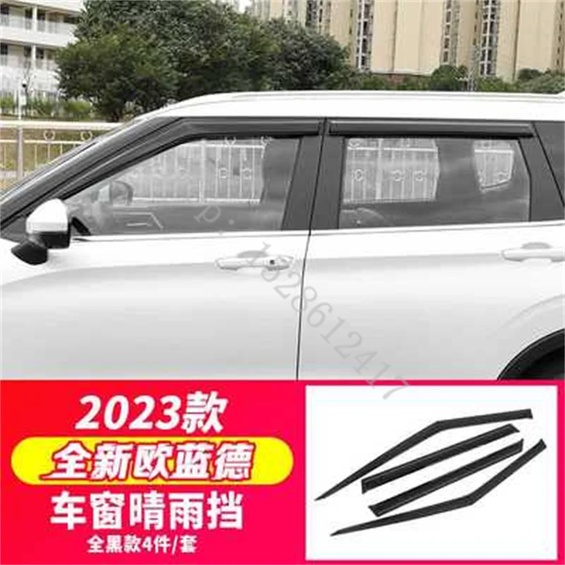 

For Mitsubishi Outlander 2023-2024 Window Visor Vent Shade Rain Sun Guard Deflector Awnings Shelters Covers car Accessories
