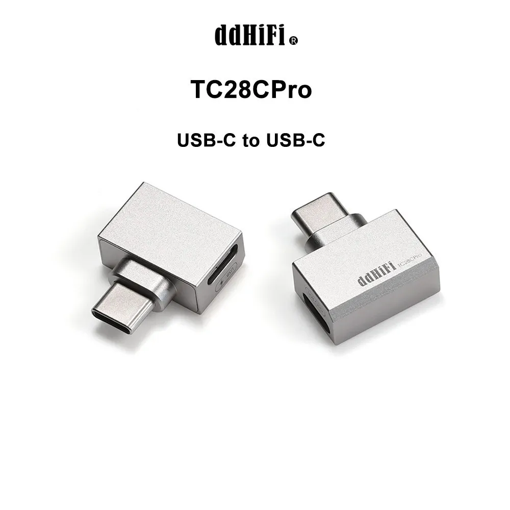USB Adapter Converter DDHiFi TC28CPro USB-C to USB-C OTG and Power Adapter for Android Phone, iPad, PC, Allowing Enjoying Music While Charging