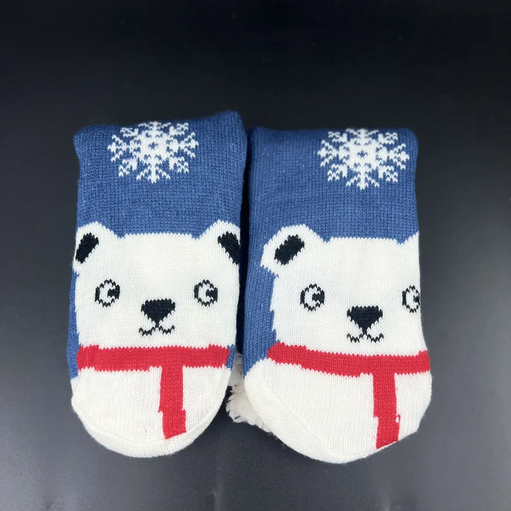 

Stripe Slipper Sock Women Funny Cute Dog Rabbit Bear Winter Warm Home Indoor Floor Soft Female Non Slip Grip Comfy Fuzzy Sock