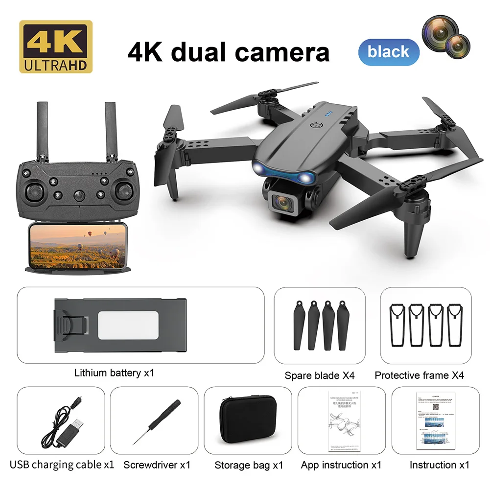 remote control helicopter WLR/C 4K HD Camera FPV 2.4GHz 4CH E99 K3 Pro Foldable 6-Axis RC Drone Quadcopter with Battery helicopter remote control helicopter RC Helicopters