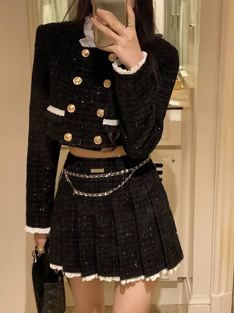 chanel 2 piece set outfits